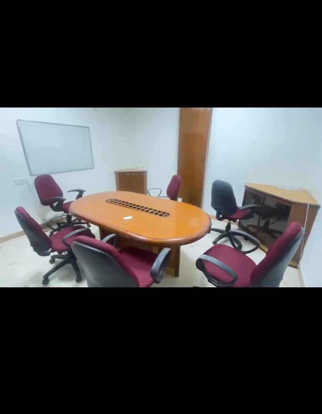 Meeting room with whiteboard